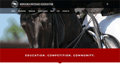 Desktop Screenshot of nebraskadressage.org